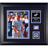 Mounted Memories Los Angeles Dodgers Tommy Lasorda 8x10 Framed Photo with Game-Used Baseball Piece & Medallion