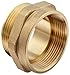 Moon 357-1561511 Brass Fire Hose Adapter, Nipple, 1-1/2