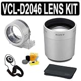 Sony VCL-D2046 46mm Tele Conversion Lens for Sony W170/ W150/ W130/ and W120 Digital Cameras + Accessory Kit