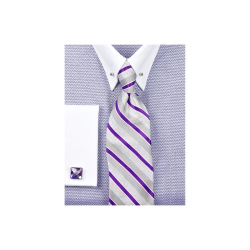 Paul Fredrick Deco Stripe Silk Tie