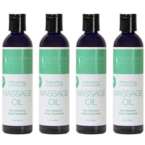 Master Massage Refreshing Massage Oil, 8 oz. Pack of 4