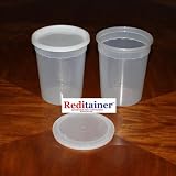 Reditainer 32 oz. Deli Food Containers w/ Lids - Pack of 24 - Food Storage