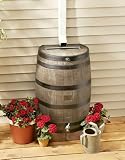 50 - gallon Woodgrain Barrel