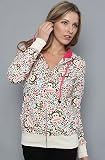 Paul Frank The Julius Leopard Print Zip Hoody hood ,Sweatshirts for Women
