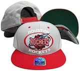 Houston Rockets Gray/Red Tone Plastic Snapback Adjustable Snap Back Hat/Cap