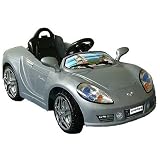 FERNBEDIENBARES MP3 Cabriolet Elektro Kinder Auto Kinderfahrzeug Elektroauto Kinderauto SILBER/GRAUvon "crooza"