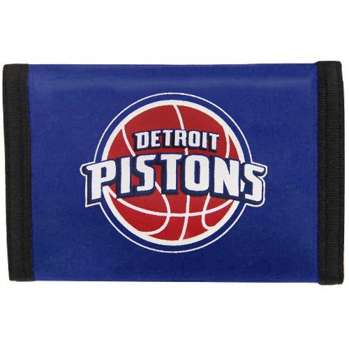 Detroit Pistons Royal Blue Nylon Tri-Fold Wallet