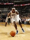 Denver Nuggets v Charlotte Bobcats: Gerald Wallace Photographic Poster Print by Kent Smith, 42x56
