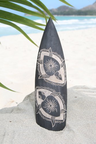 Image #2 of WOODEN SURFBOARD W CARVED
