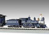 The Royal Blue N Scale Steam Locomotive Train Set by Hawthorne Village