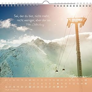 Geh deinen eigenen Weg 2017: Dekorativer Wandkalender mit Monatskalendarium (Geschenkewelt Für deinen Weg)