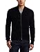 MG Black Label Men's Zip Button Front Cardigan, Heather Onyx, XXL