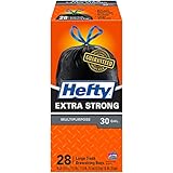 Hefty Drawstring Multipurpose Bags, 30 Gallon, 28 Count
