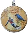Pack of 6 State of Idaho Glass Disk Christmas Ornaments 4.5"