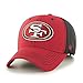NFL San Francisco 49ers '47 Cooler MVP Mesh Adjustable Hat, One Size Fits Most, Red