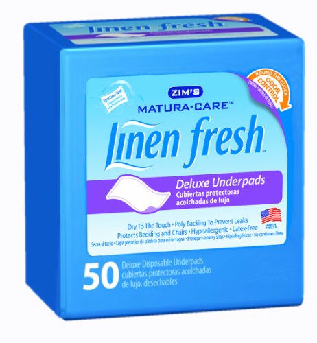 Zim's Matura-care Linen Fresh Underpads, 50-count