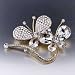 Clear Crystal Christmas Tree Brooches And Pins image 1
