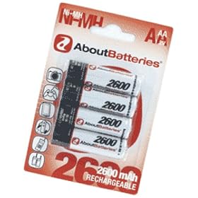 Batterie pour SONY CYBERSHOT DSC-W17, 1.2V , 2600mAh , Ni/MH