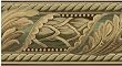 Chocolate Tapestry Acanthus Leaf Wallpaper Border
