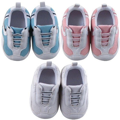 External hard drive:Luvable Friends Sports Shoes for Baby, Blue, 0-6 Months