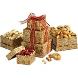 Broadway Basketeers Holiday Gourmet Gift Tower of Sweets (Medium)
