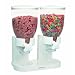 Zevro Dual Dry food Dispenser, White