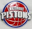 Detroit Pistons Enamel Belt Buckle, NBA Basketball Buckle