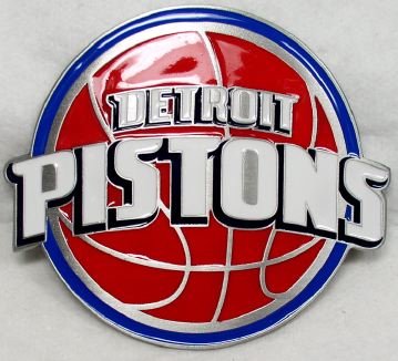 Detroit Pistons Enamel Belt Buckle, NBA Basketball Buckle