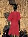Back View of a Nuer Woman Carrying a Wicker Cradle or Crib on Her Head, Ilubador State, Ethiopia Art Photographic Poster Print by Bruno Barbier, 12x16