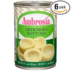 Ambrosia Artichoke Bottoms 7 9-Count, 13.75-Ounce Can (Pack Of 6)