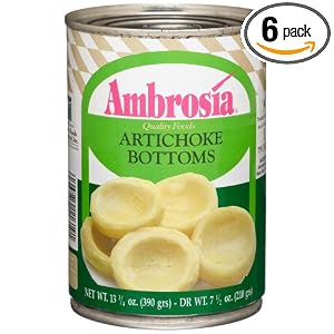 Ambrosia Artichoke Bottoms 7 9-Count, 14.6-Ounce Can (Pack Of 6) by Artichoke Ambrosia