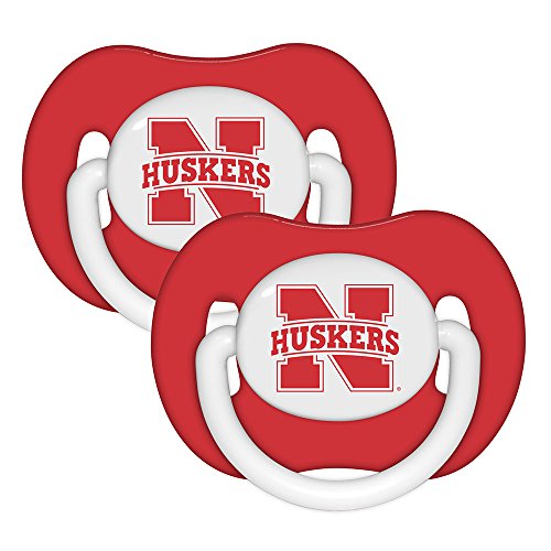Baby Fanatic Pacifier (2 Pack) - University of Nebraska Team Colors