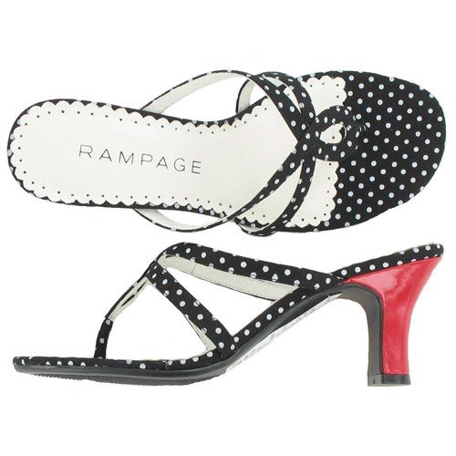 Rampage MOIRA Black/White Dot W/Red