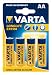 Varta Longlife Extra Batteries AA Alkaline 1.5 Volt 4 Pack