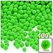 The Crafts Outlet 100-Piece Multi Purpose Pom Poms, Acrylic, 7mm/0.28-inch, Round, Neon Pink