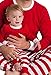 Faithtur Christmas Pajamas Unisex Adult Kid Family Xmas Pjs Set Stripe Pyjamas