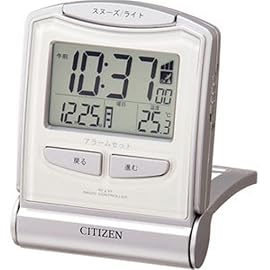 CITIZEN 電波デジタル置き時計 パルデジットR051 8RZ051-019 温度表示機能付き