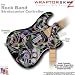 Neon Swoosh on Black WraptorSkinz Skin fits Rock Band Stratocaster Guitar for Nintendo Wii, XBOX 360, PS2 & PS3 (GUITAR NOT INCLUDED)