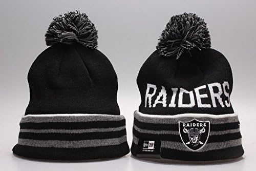 Oakland Raiders NFL Condenser MVP Black Knit Hats, One Size