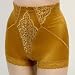  : Venus Satin Camel Floral Short Shaper Girdle #0280 sz S
