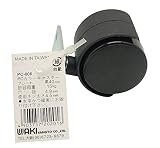 WAKI PCカラーキャスター 40mm プレ-ト 黒