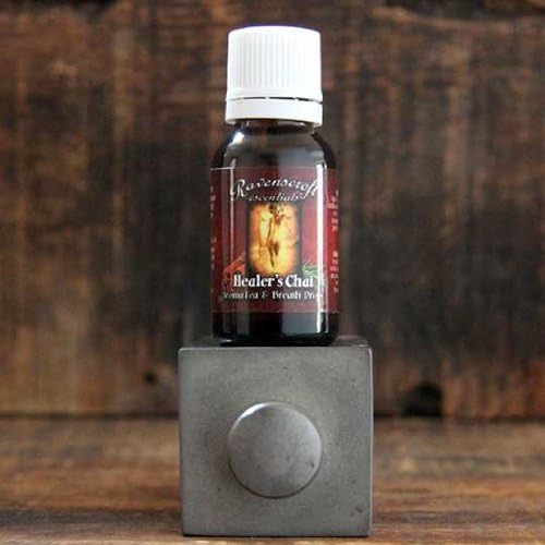 Ravenscroft Edible Liquid Organic Essential Oil of cinnamon bark, lemongrass, cardamom, ginger, rosemary, clove - Tea Drops - Immune System Booster - Healer's ChaiTM AromateaTM