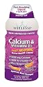 Wellesse Calcium & Vitamin D3, 1000mg, Natural Citrus Flavor, 16-Ounce Bottles (Pack of 2)