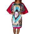 SILK COUTURE: Womens Silk Lounge Dress / Top with Artistic Print