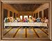 Jesus Christ The Last Supper Religious Picture Oak Framed Art Print