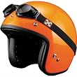SparX Sparkle Adult Pearl Harley Touring Motorcycle Helmet - Orange