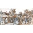 Kunstreproduktion: Claude Louis Desrais, The Palais Royal Garden Walk in 1787, 39 x 20