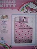 Produkt-Bild: Hello Kitty Bettw&auml;sche, 1 x Kissenbezug 80 x 80 cm und 1 x Bettbezug 135 x 200 cm, 100 % Baumwolle mit Rei&szlig;verschluss