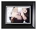 kieragrace Hunter Picture Frame, 5 by 7-Inch, Black with Silver Line