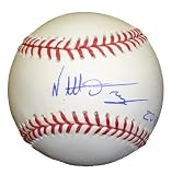 Neftali Feliz Autographed Official Major League Baseball W/PROOF, Picture of Neftali Signing For Us, Texas Rangers, 2010 World Series, 2010 Rookie Of The Year